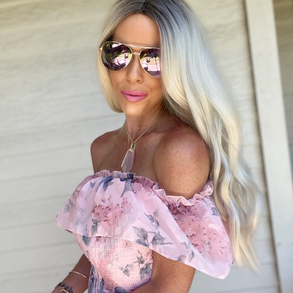 CUSTOM NWT Unique Pink Floral Summer Spring Mini Dress Small Flowy Bodycon - Picture 14 of 15